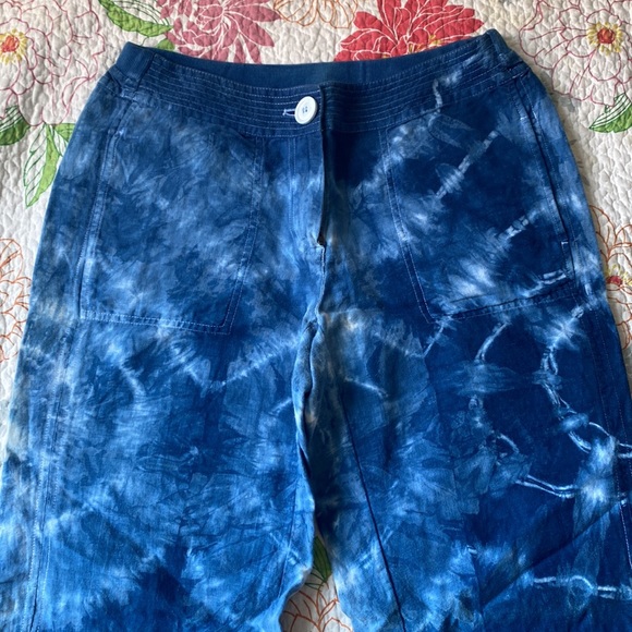 Hand dyed linen pant - Picture 2 of 3